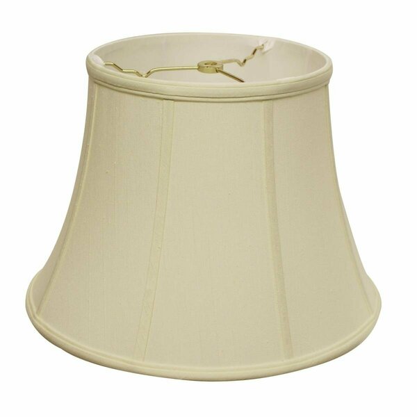 Homeroots 16 in. Altered Bell Monay Shantung Lampshade, Ivory 469630
